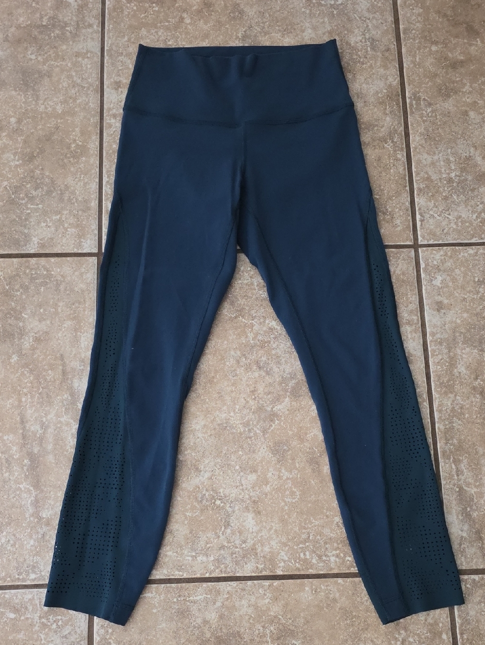lululemon athletica Navy Perforated Leggings